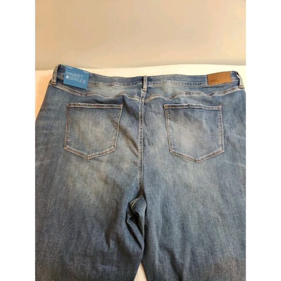 Market & Spruce NWT Aspen Jeans Womens 24W Blue Straight High Rise Stitchfix - Picture 5 of 15